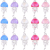 20Pcs 5 Colors Alloy Resin Pendants FIND-BM0001-61S-1