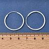 Brass Hoop Earrings EJEW-G474-01S-04-5