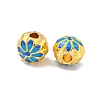 Rack Plating Brass Enamel Beads KK-P277-36G-02-2