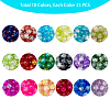 DIY Baking Painted Crackle Glass Beads Stretch Bracelet Making Kits DIY-PH0004-54B-5