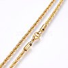 304 Stainless Steel Rope Chain Necklaces X-NJEW-F226-03G-06-2