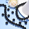 Synthetic Black Stone Beads Strands GSR12mmC044-3