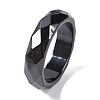 Magnetic Synthetic Hematite Finger Ring for Men Women RJEW-A047-01H-1