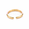 Brass Enamel Cuff Rings RJEW-T016-24-NF-3