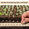 Pine Wood Plant Seed Spacing and Interval Rulers AJEW-WH0083-101A-6