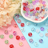 100Pcs 10 Colors Transparent Czech Glass Beads GLAA-CJ0001-57-8