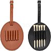 CHGCRAFT 2Pcs 2 Colors Imitation Leather Golf Tees Storage Bags AJEW-CA0003-31-1