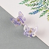 Butterfly Shape Mini Cellulose Acetate(Resin) Claw Hair Clips PW-WG47864-15-1