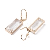 Glass Leverback Earring EJEW-C077-03KCG-02-2