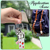 DIY Blank Double-sided Heat Transfer Aluminium Pendant Keychain Making Kits DIY-SP0005-26G-7