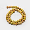 Round Natural Imperial Jasper Beads G-I122-6mm-02-5