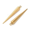 304 Stainless Steel Pendants Ion Plating(IP) STAS-F327-01G-2