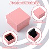 8Pcs 4 Colors Square Cardboard Ring Boxes CBOX-FS0001-08-2