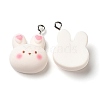 Cartoon Opaque Resin Pendants RESI-R440-02-2