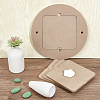 Round & Square MDF Wood Boards TOOL-WH0053-08-6