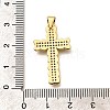 Rack Plating Brass Micro Pave Cubic Zirconia Pendants KK-L226-005G-01-3