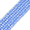 Electroplate Glass Beads Strands EGLA-A044-P2mm-B17-1