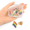 8Pcs 8 Style Rianbow Color Pride Flag Enamel Pins Set JEWB-YW0001-01-6