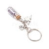 7Pcs Glass Wish Bottle Keychains KEYC-JKC01144-5