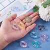 100Pcs 10 Colors Transparent Acrylic Linking Rings TACR-CJ0001-33-4