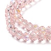 Electroplate Glass Beads Strands LS-EGLA-A034-T10mm-L18-3