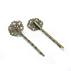 Iron Hair Bobby Pin Findings IFIN-L032-05AB-NF-2