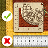 Wooden Square Frame Crochet Ruler DIY-WH0536-004-3