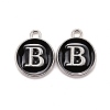 Platinum Plated Alloy Charms LS-ENAM-S118-02B-P-1