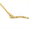 Fashionable 304 Stainless Steel Cable Chain Necklace Making X-STAS-A028-N081G-3