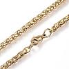 304 Stainless Steel Wheat Chain Necklaces NJEW-D285-13-3