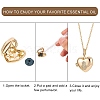 Brass Micro Pave Clear Cubic Zirconia Diffuser Locket Pendants ZIRC-SZ0003-57-2