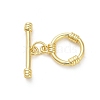 Brass Toggle Clasps KK-M314-05G-1