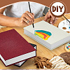 3Pcs 3 Colors Book Shaped Linen Magnetic Storage Boxes CON-GW0001-04-5