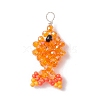 Faceted Glass Pendants PALLOY-MZ00661-01-1