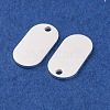 925 Sterling Silver Blank Oval Charms STER-F057-07S-2