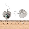 Paua Shell and 304 Stainless Steel Dangle Earrings EJEW-JE07471-02-5
