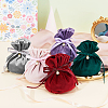 Velvet Jewelry Bags with Drawstring & Plastic Imitation Pearl TP-CJC0001-03F-7