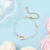 Handmade Glass & Opalite Nuggets Beads Necklaces BJEW-JB12461-03-1