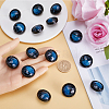 Gorgecraft 20Pcs 1-Hole Resin Shank Button BUTT-GF0003-48B-3