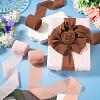 3 Rolls Polyester Raw Edges Ribbons SRIB-TAC0002-26E-8