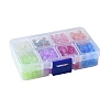400Pcs 8 Colors Baking Paint Imitation Jade Glass Round Bead Strands DGLA-FS0001-09-6