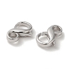 Anti-Tarnish Rhodium Plated 925 Sterling Silver Lobster Claw Clasps STER-D006-13P-2