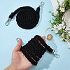 2Pcs Imitation Leather Twist Knitting Cord Mobile Straps FIND-CP0003-73B-3