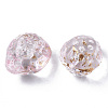 Transparent Spray Painted Glass Beads LS-GLAA-R215-01-B04-3