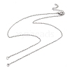 Tarnish Resistant 304 Stainless Steel Cable Chains Necklace Makings AJEW-P119-04A-P-1