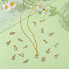 26Pcs 26 Styles Real 18K Gold Plated Brass Micro Pave Clear Cubic Zirconia Charms KK-BBC0018-09-3