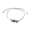 Adjustable Natural & Synthetic Gemstone Chips Braided Bracelets for Women BJEW-JB11531-3