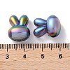UV Plating Rainbow Iridescent Acrylic Beads OACR-H112-21-3