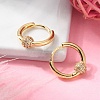 Round Brass Hoop Earrings EJEW-S249-08G-3