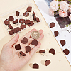 Unicraftale 30Pcs Half Round Wood Stud Earring Findings WOOD-UN0001-04-4